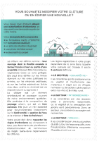 Fiche information EDIFIER UNE CLOTURE
